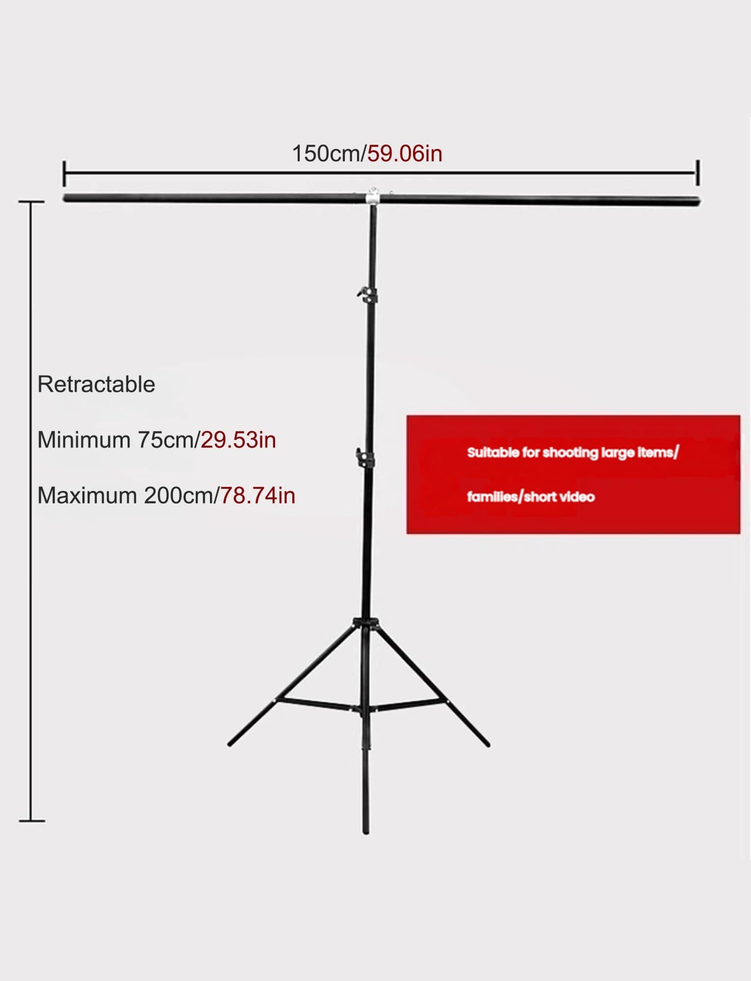 Professionelles Fotohintergrund-Ständer-Set mit Klemmen und Bildschirm für Studio- und Event-Fotografie