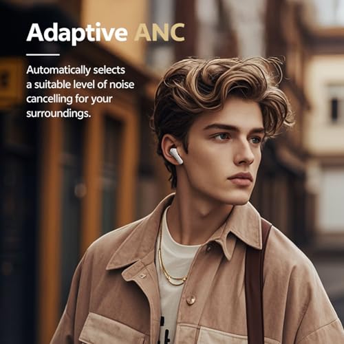 Image of QCY HT05 Pro Hybrid ANC Wireless Earbuds | Globally Leading Brand | Sleek Leather-Finish Design | 6-mic, 45dB Hybrid ANC | 9 EQs, Smart App, 25H Playtime, IPX4 (Blue)