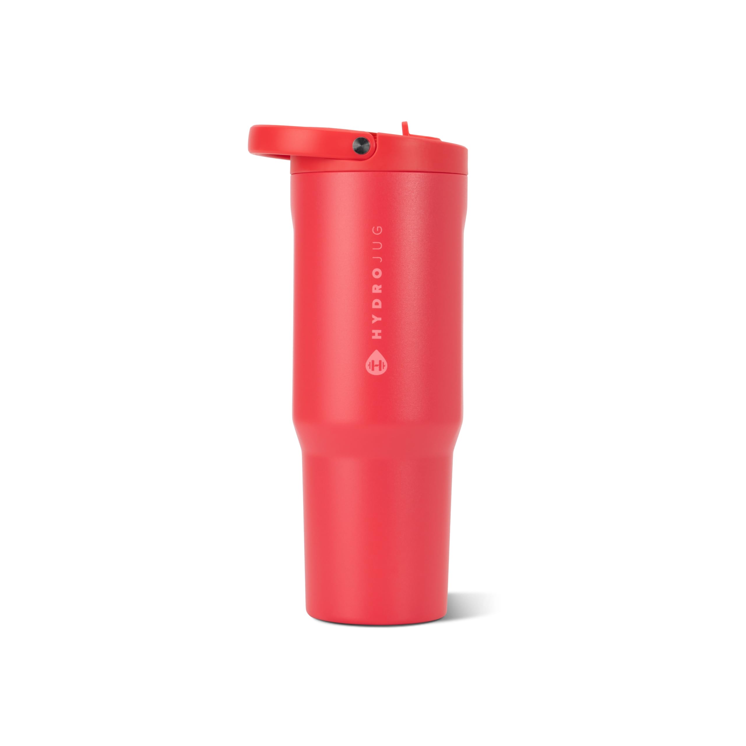 Hydrojug Fruit Punch Sport - Stainless Steel Tumbler With Straw, Vacuum Insulated, 32Oz Leakproof Water Bottle, Ergonomic Design, Reusable, Dishwasher Safe, Rubber Base, Durable For Gym Or Outdoors,