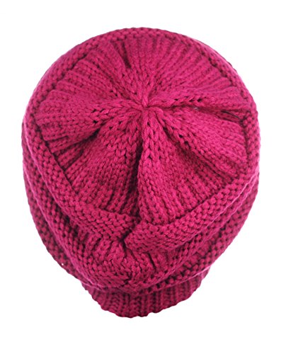 Image of Cambridge Select Thick Slouchy Knit Oversized Beanie Cap Hat