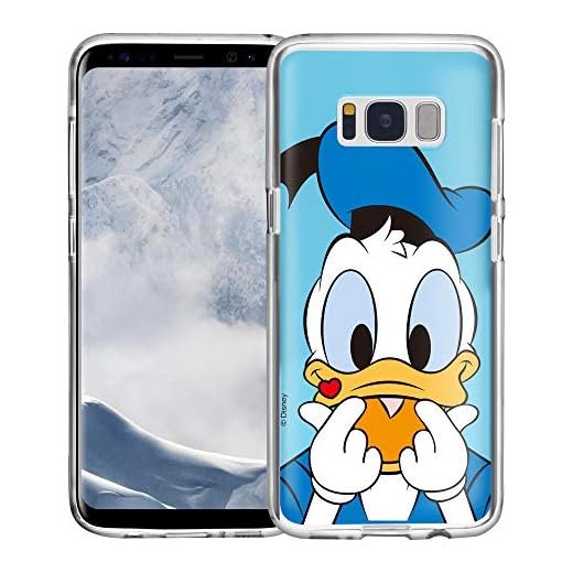 Galaxy S8 fodral, söt mjuk gelé skydd för [Galaxy S8 (5,8 tum) ] fodral - färg kalle anka