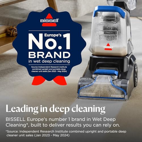BISSELL PowerWash Compact Pet, Carpet Washer, Compact Upright Carpet and Upholstery Cleaner, Removable Hose and Tools for Upholstery Cleaning, Corded, For carpet and area rugs, 4058E