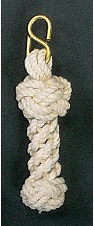 Handwoven, Nautical Bell Rope, Handmade Cotton Nautical Bell Rope with Heavy-Duty Brass Shackle – Made in India, Ship or Wall Bells (Small)