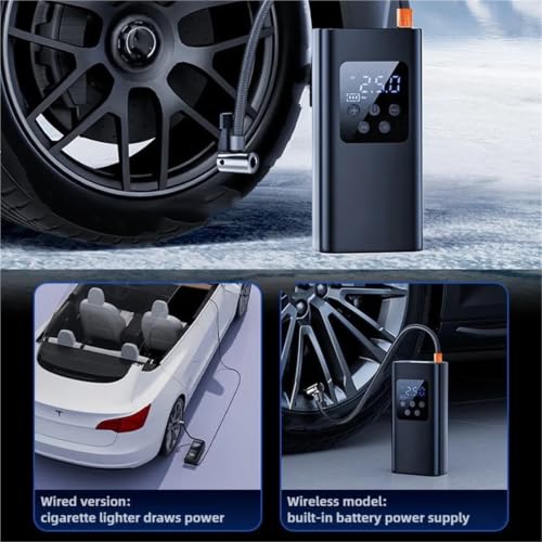 Compresor portátil e inflador neumáticos eléctrico inalámbrico 150PSI para ruedas 7