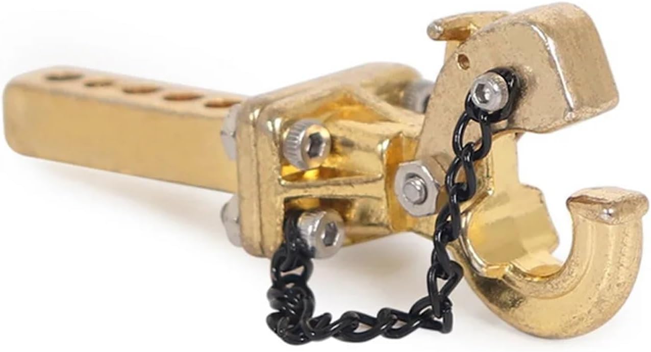 Trailer Hitch, Full Metal 1/10 Trailer Drop Hitch Receiver Tow Hook(Black)