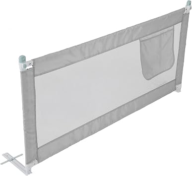 Shoze 180cm Bed Guard Bed Rail Folding Child Toddler Bed Rail Gray | Safety Protection Guard Portable Travel Child Bed Rail for Toddler Baby and Children