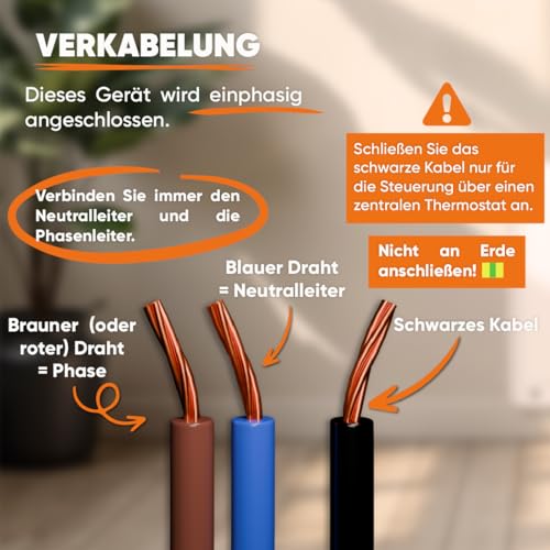 BESTHERM - Elektrischer Handtuchtrockner, ohne Flüssigkeit, mit Gebläse, 500 W + 1000 W, H 100,5 x L 54 cm, Bestherm HESTIA, weiß