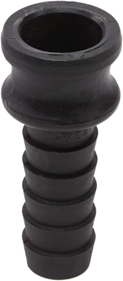 3/4" x 3/4" PVC Camlock Hose Shank Fitting - Plastic Hose Barb Coupler - Poly Type E Male Cam Lock Hose Adapter - Barbed Hose Cam & Groove Coupler