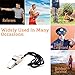 iJiGui Metal Referee Whistle, Stainless Steel Whistle, Sports Whistles Loud Sound Whistle with Lanyard, Ideal for Football Coaches and Officials