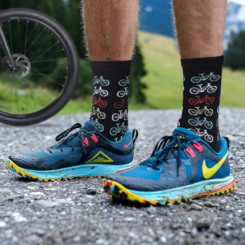 Lustige Geschenke für Männer Fahrradsocken Lustig, Geburtstag Weihnachten Geschenke für Fahrradfahrer Bruder Freund Rennrad Socken, ICH WÜRDE LIEBER FAHRRAD FAHREN Socken Fahrrad Geschenk Zubehör