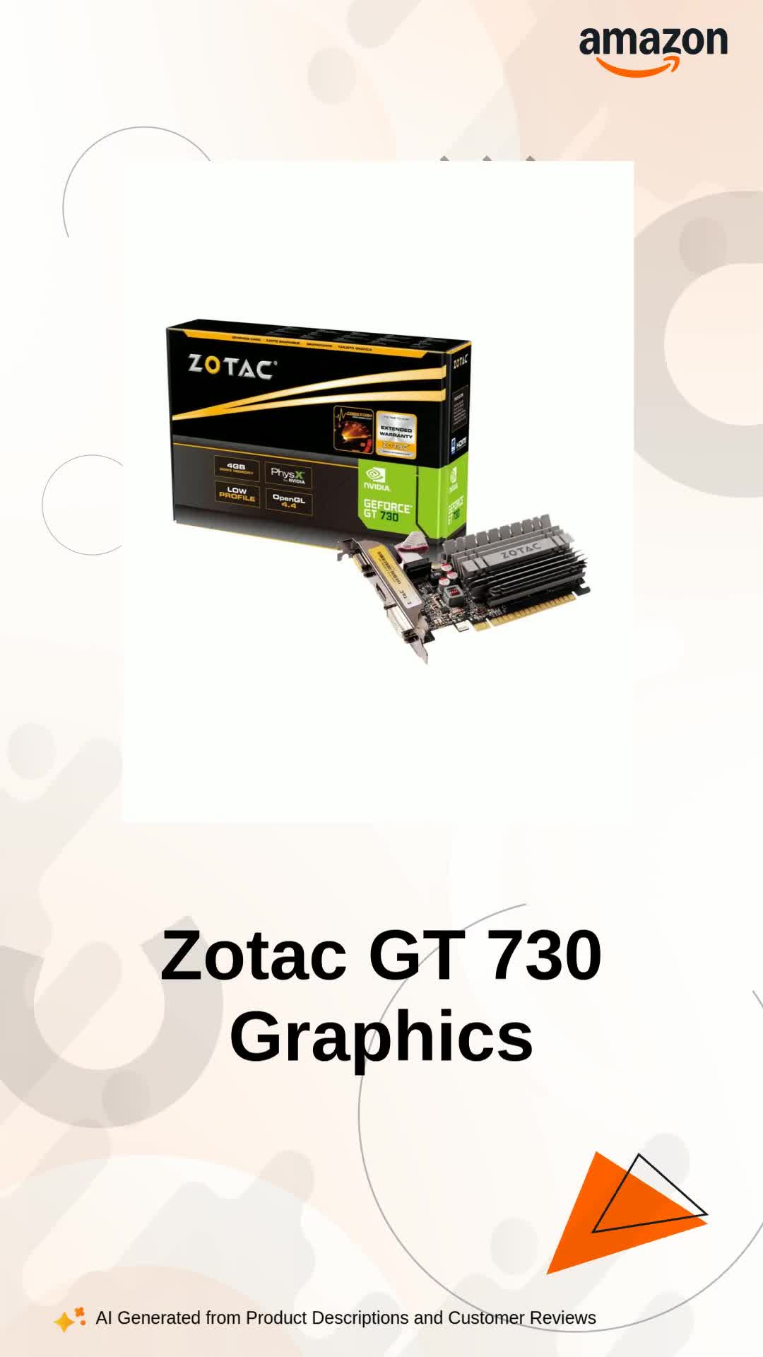 グラフィックボード・グラボ・ビデオカード ZOTAC GeForce GT 730 ZONE Edition 4GB Zotac GeForce GT 730 4GB Zone Edition Low Profile Passive | Brand