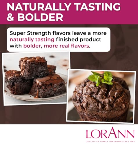LorAnn Oils Super Strength Flavoring - Used For Candy Making, Flavoring Extracts, Baking, Hard Candy, and Flavor Oils - Bold, Natural Flavors 4X Stronger Than Extracts - Chocolate, 1 fl oz