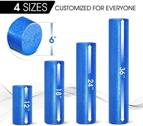 Yes4All High-Density EPP Round Back Roller Foam, Exercise Foam Roller for Yoga, Pilates & Stretching - 30, 45, 60, 90 cm - View 8
