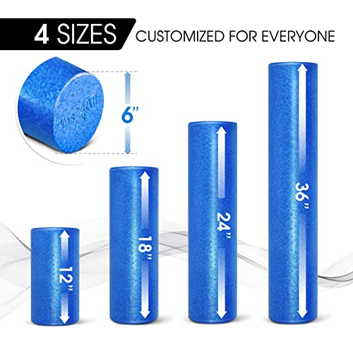 image for Yes4All High Density Foam Roller for Back, Variety of Sizes & Colors f