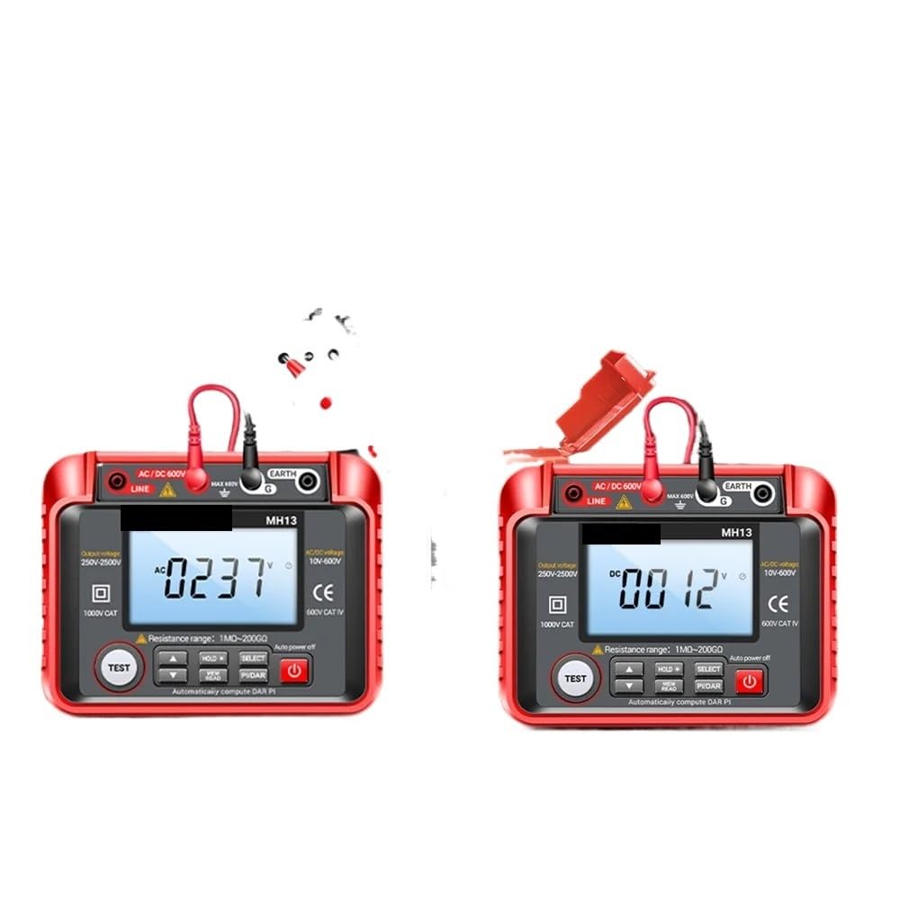 MH13 Insulation Megohmmeter 2000 Counts Ohm Voltage Tester Digital Multimeter Resistance Meter Tool