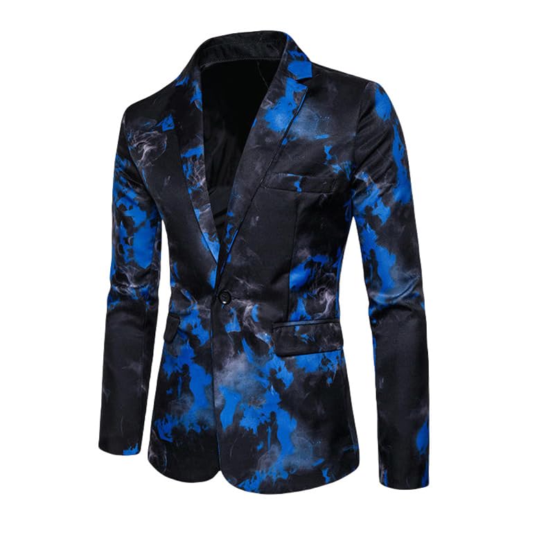 Blazer de costume un bouton pour homme veste de scène chic