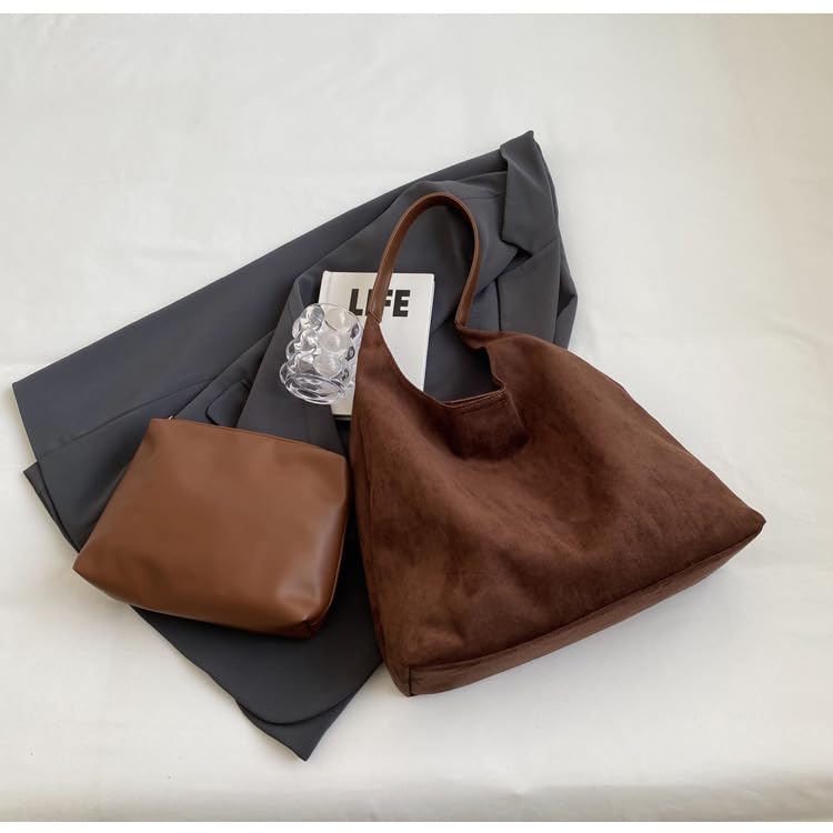 Bolso Suede para Mujer Hobo Slouchy Tote Oficina miniatura 5