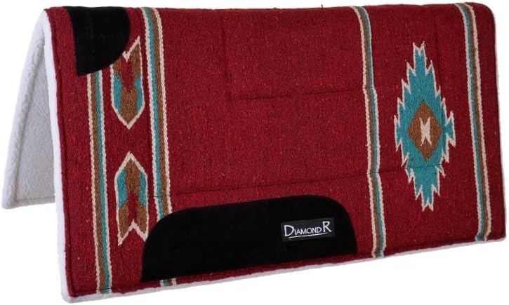 Circle Y Diamond R Square Fleece Lined Pad