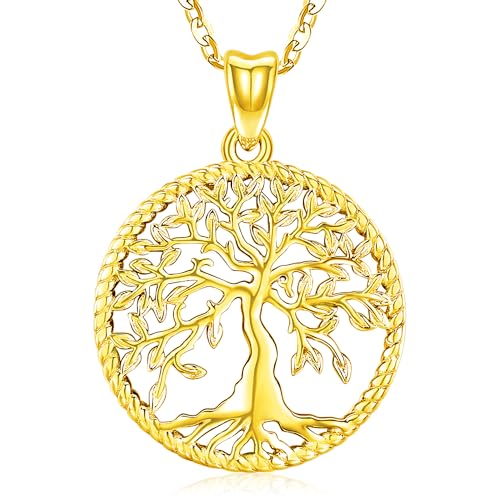Odinstone Tree of Life Necklace Sterling Silver Pendant for Women | Hypoallergenic Family Tree Necklaces Jewelry for MomWifeGrandmawith Fine Gift Box 182 inch Chain product thumbnail 13