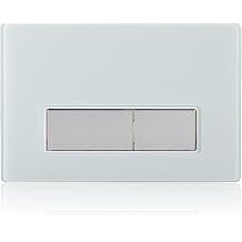 Toilet Flush Plate Dual Flush Push Button for Geberit Sigma, Tempered Glass