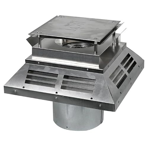 46DVA-HC 4" x 6-5/8" Direct Vent Horizontal Termination Cap for Direct Vent Gas Stoves or Fireplaces Vent System, Through The Wall Kit AC, Five-Year Free Replacement
