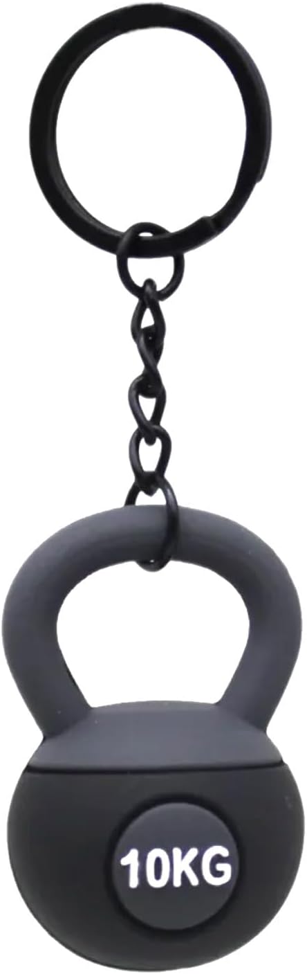 Fitness Inspired Kettlebell Keychain Accessory