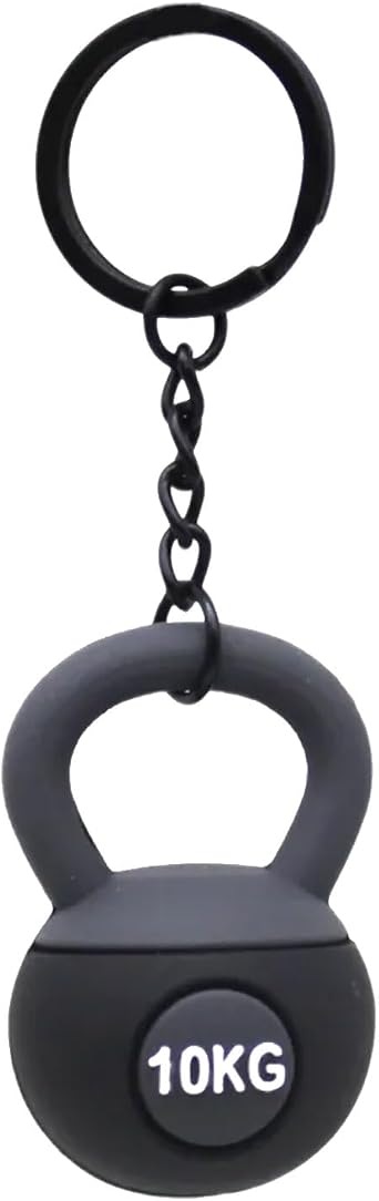 XISAOK Miniature Kettlebell Keychain Decoration Eye Catching Kettlebell Holder Charm For Fitness Event And Prizes PVC Sports