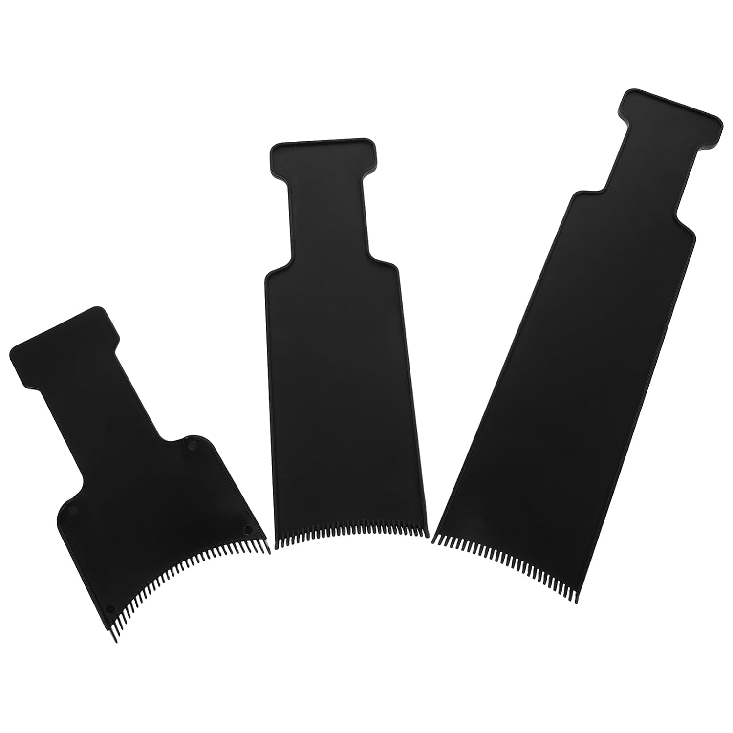 3pcs Hair Dye Paddle Professional Balayage Highlighting Board for Diy Hairdressing Precision Color Application Tool Safe Material Compact Design for Easy Use