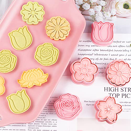 Foto von OMJMYY 8 Stück Ausstechformen Blumen Set, Keksausstecher