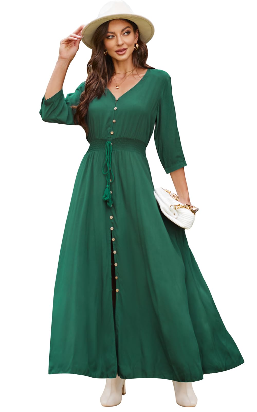 Casual Summer Dresses for Women 2026 Maxi Dress Flowy Bohemian Beach Party
