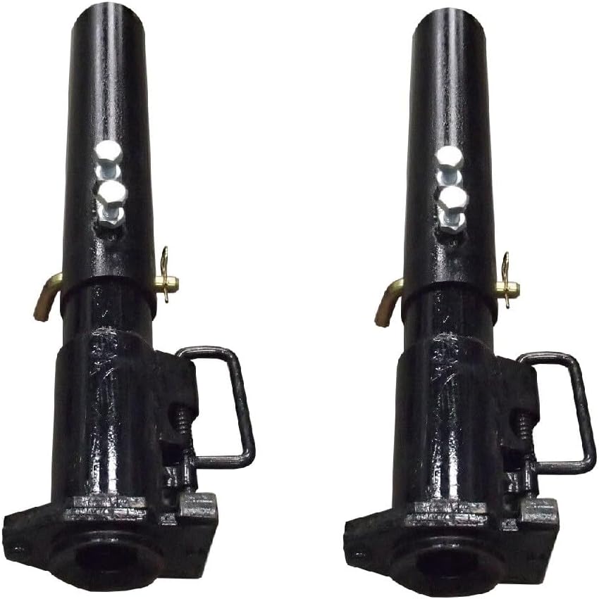 (2) Gooseneck Trailer Coupler 20000 lbs - Round Adjustable 2/5/16" Ball