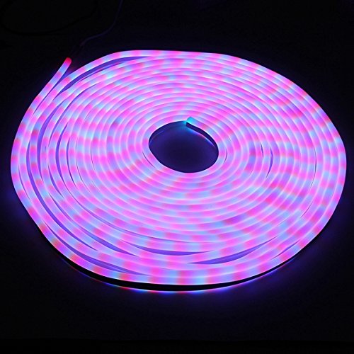 VIDOO 10M 2835Flexible Tira de Cuerda de neón luz XA XA al Aire Libre Impermeable 220V-Azul