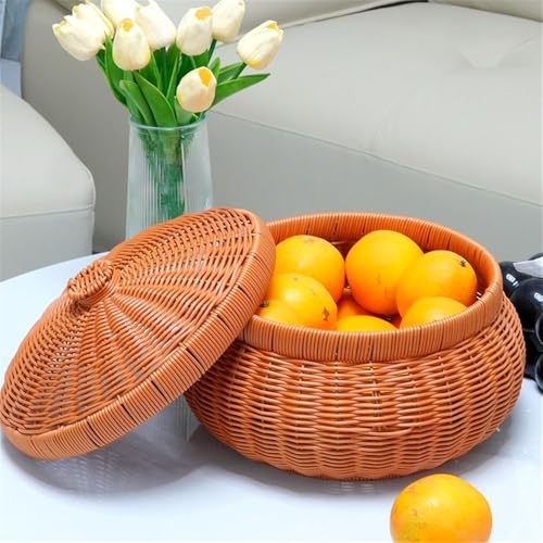 Centro de mesa frutero de ratán de alta calidad para un hogar sofisticado 4