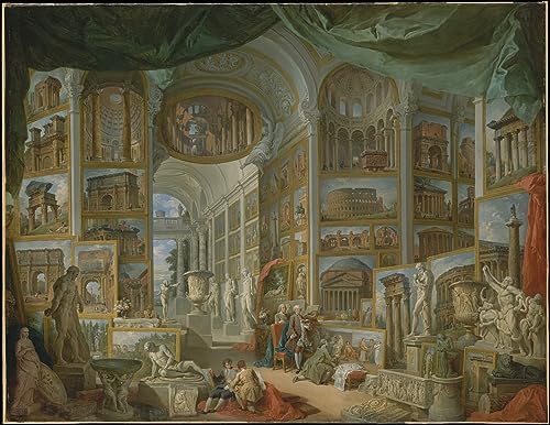 Lienzo decorativo vintage de Paolo Pannini para pintura mural de hogar