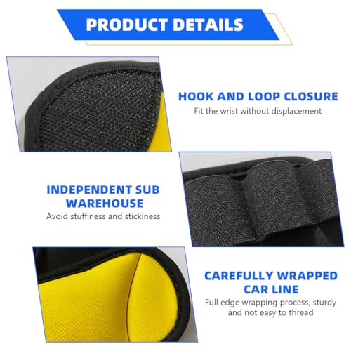 Image of Proberos Gym Gloves, 0.5KG Each Weighted Gloves, Finger Sleeve Bands Design with Adjustable Wrist Strap, Men and Women, Beginners Strength Training Hand Weights (0.5KG Each)