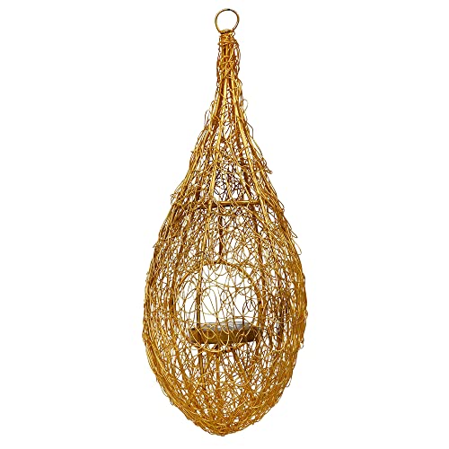 Image of Webelkart Premium Hanging Bird Cage Nest Hanging tealight Candle Holder for Home and Office Decor| laltern Candle Holder| Diwali Decorations Items for Home Decor | Diwali Candle Holder (11 inch)