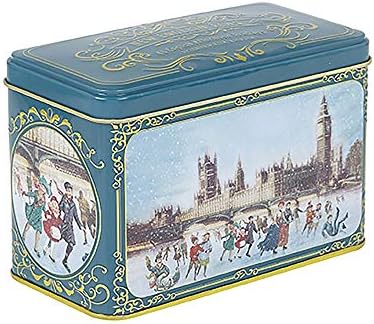 New English Teas Victorian Skaters Christmas Tea Tin Teabags, 80 g