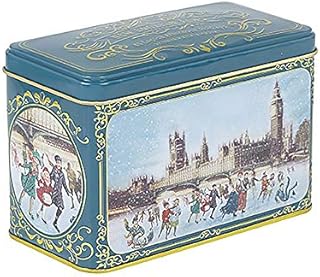 New English Teas Victorian Skaters Christmas Tea Tin Teabags, 80 g