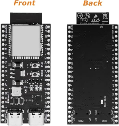 Image of ESP32 ESP32-S3 Development Board AYWHP ESP32 S3 ESP32-S3-DevKitC Module with WROOM-1-N16R8 Low Power MCU with Dual-Mode Wi-Fi and Bluetooth Type-C Connector Compatible with Arduino