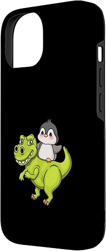Miniatura 5 de Funda para iPhone 11 Pro Max Cute Penguin Riding T Rex Funny Dinosaur Cute Animal Lover Case