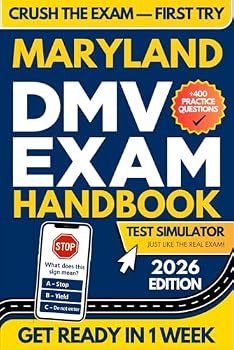 Paperback Maryland DMV Exam Workbook: 400+ Practice Questions to Navigate Your DMV Exam With Confidence (DMV Handbook and Practice Tests) Book