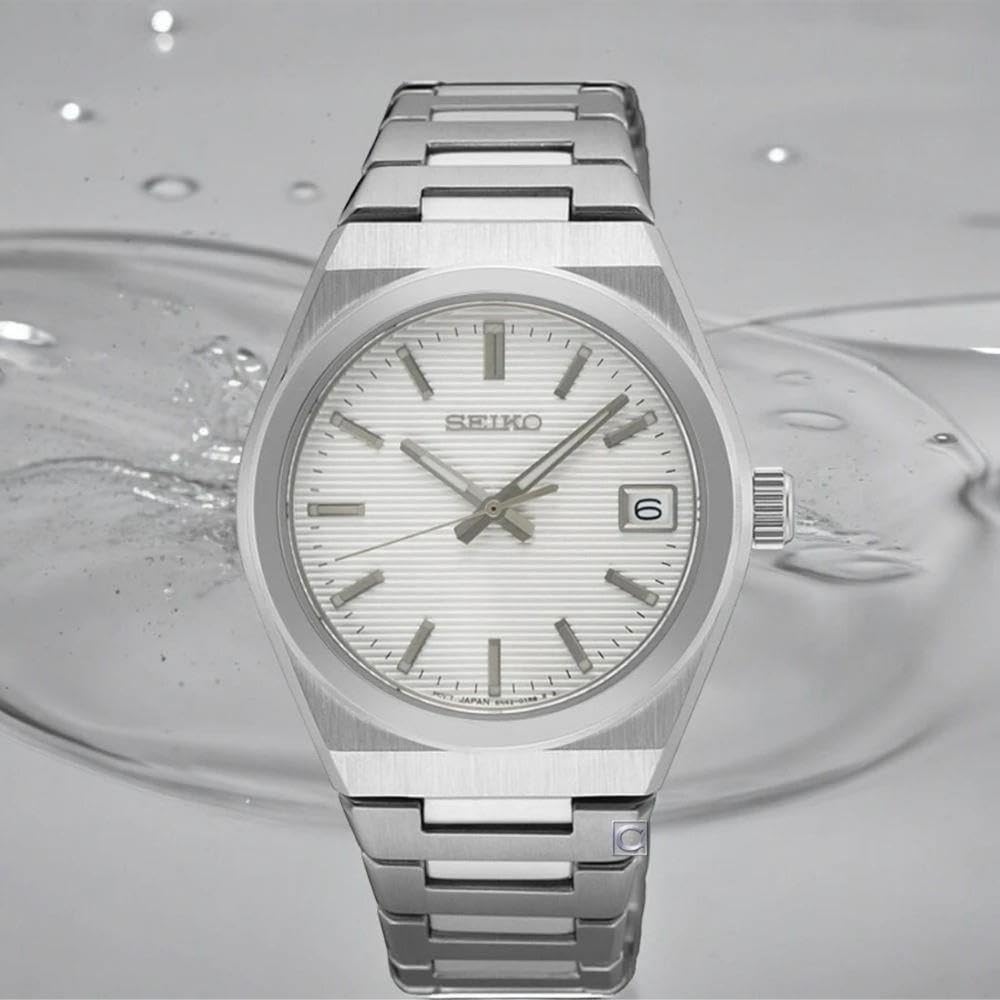 Seiko Reloj Analógico para Mujeres de Cuarzo con Correa en Acero Inoxidable