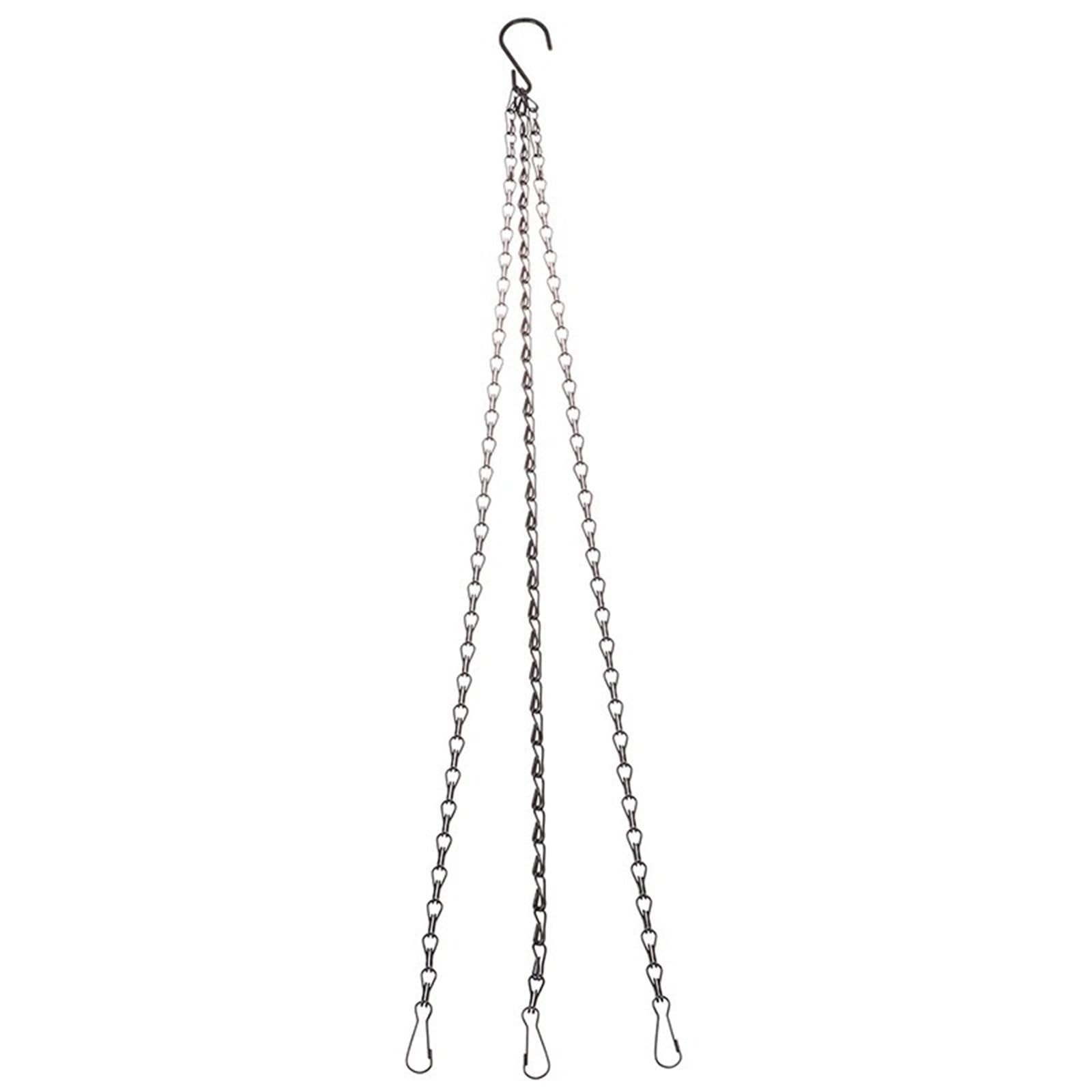 Panier suspendu imitation rotin 50cm pot fleur avec chaîne et crochet de culture