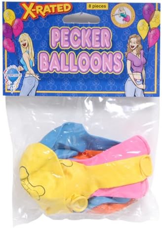 X-Rated Pecker Balloons - 8 Pieces