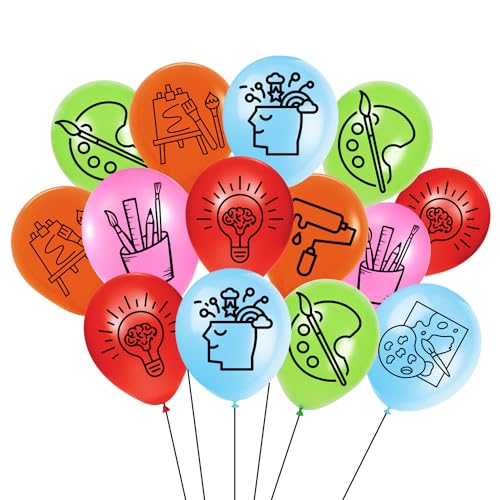 Image of HK balloons 30Pcs Gold White Black Printed Birthday Decoration Item Celebrations inchHappy Birthday inch Printed Balloons for Kids Party Decoration (Art Printed Balloons Pack Of-30) Rubber