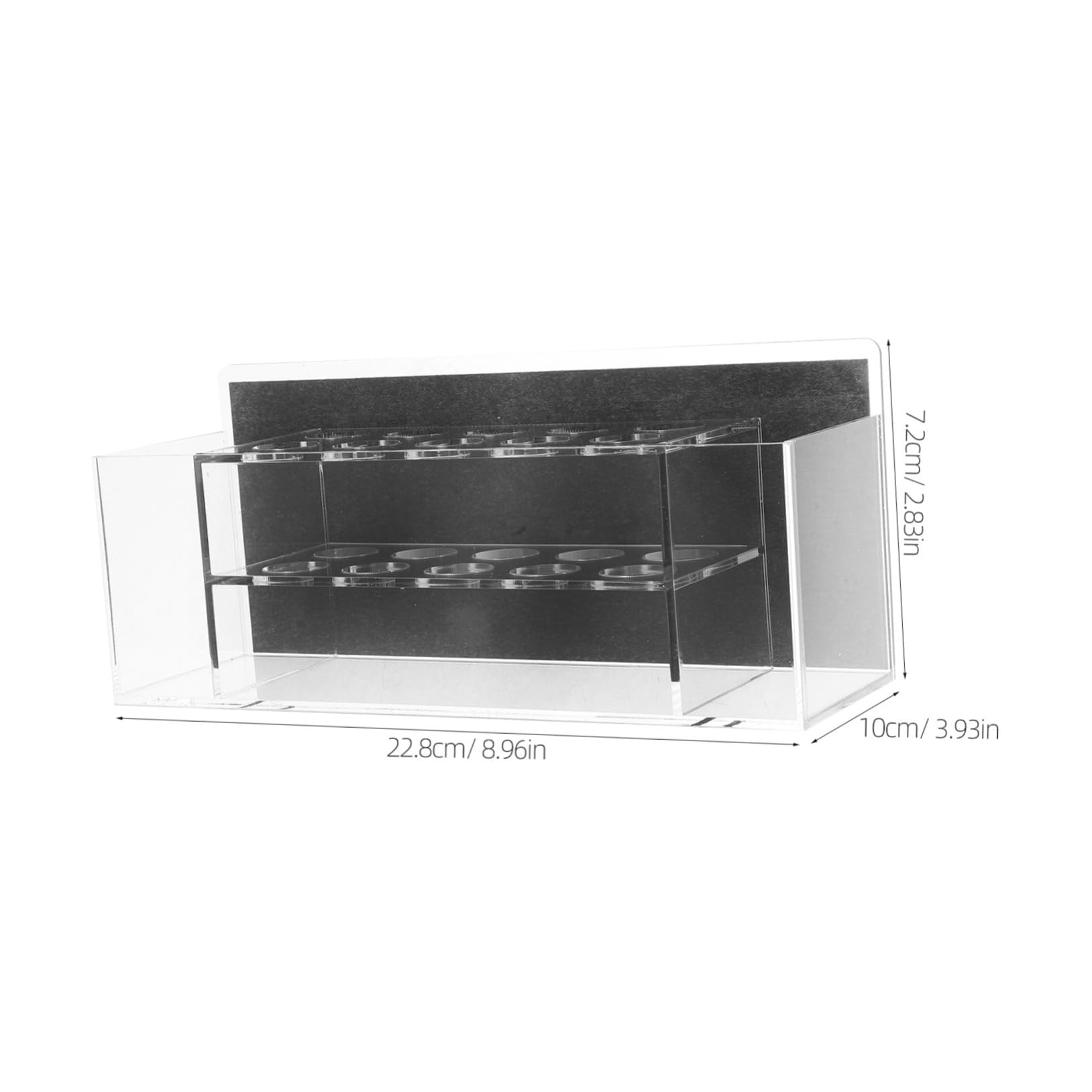 Portapenne Magnetico in Acrilico per Lavagna Supporto da Parete per Gessetti e Penne Organizer Multifunzione per Ufficio e Scuola