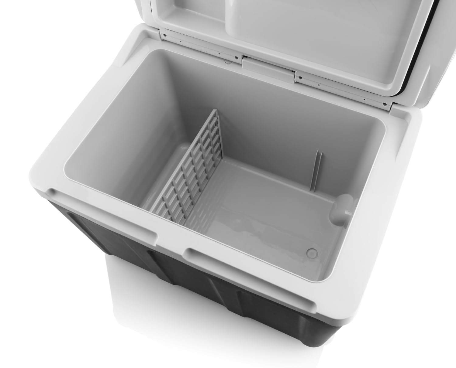 Hyundai Electronics Elektrische Kühlbox MC40E I 40L | 12V & 230V thermoelektrische Autokühlbox | Kühlen und Heizen bis 60°C | Leiser Betrieb | Trolley-Kühlwagen mit Rollen & ausziehbarem Griff