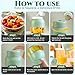 Electric Citrus Juicer 27 Oz, All in one Portable Electric Juicer Bottle for Fresh Juice, With Straw and Two Lids, Multifunctional Large-Capacity Wireless Blenders Rechargeable (1PC)