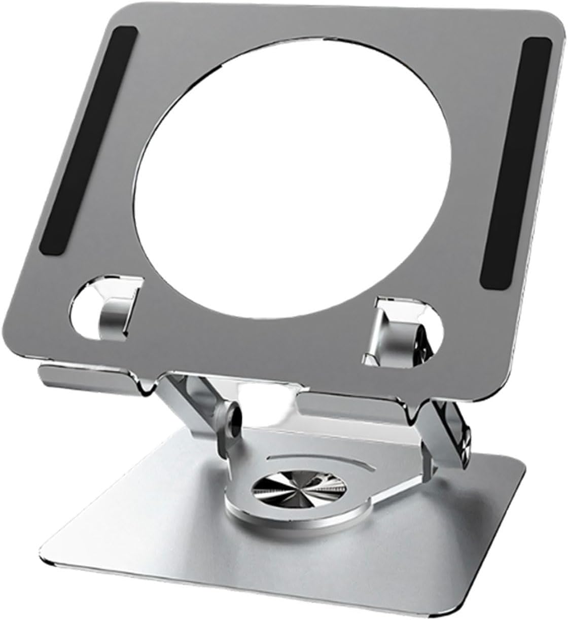 Ergonomic Foldable Tablet Stand with Full Rotate and Heat Ventilation Pad Holder for Comfortable Viewing Laptop Rack Home Desk Stand