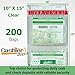 200 Cashier Depot - 10 x 15 Inch Clear Twin-Pocket Tamper Evident Bank Deposit Bags with Serialized Numbering, Barcode, VOID Closure Tape for Banks and Retail, 200 Count
